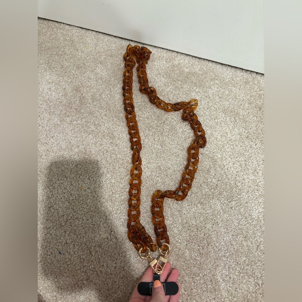 Brown Crossbody Detachable Bag Chain